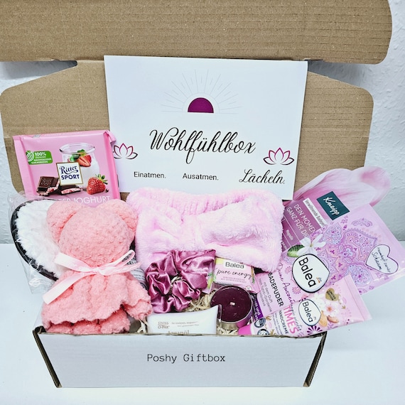 Wohlfühlbox/Kleine Auszeit Set/Geburtstagsgeschenk Kollegin/Geschenk für Freundin/Geschenk Set Frauen/Wellnessbox/Entspannungsbox Frauen