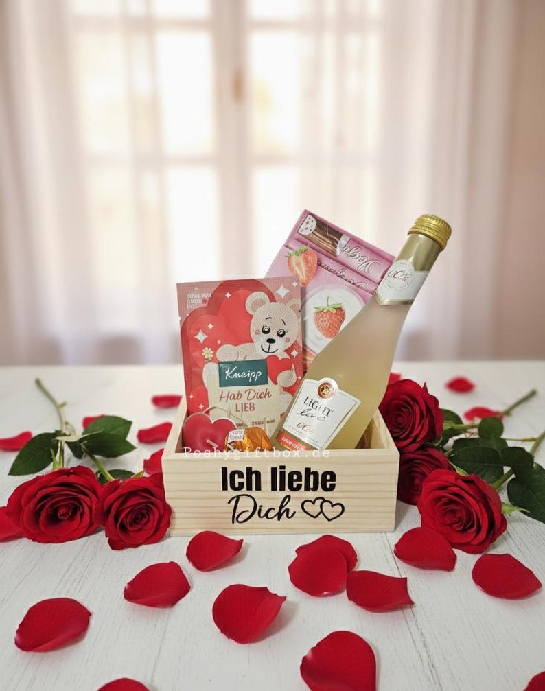 Geschenkkörbchen/Kleines Geschenk/Holz Geschenkkorb/Kleine Auszeit/Holzkorb/Kleines Dankeschön/ Wellness/Präsentkorb/Wellness Frauen image 3