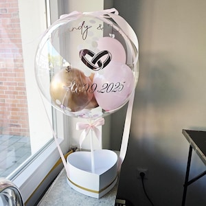 Geburtstagsgeschenk/Hochzeitstag Geschenk/Ballongeschenk /Geschenk Frauen/Männer/Ballon personalisiert/Verlobungsgeschenk/Ballonbox/Ballons image 11