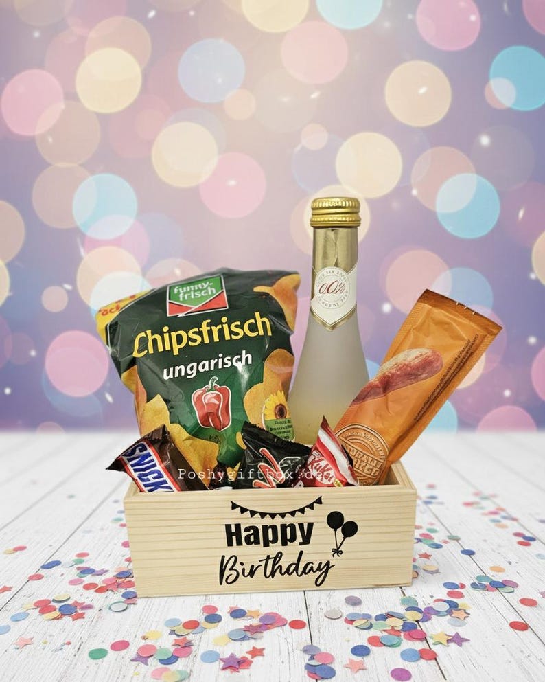 Geschenkkörbchen/Kleines Geschenk/Holz Geschenkkorb/Kleine Auszeit/Holzkorb/Kleines Dankeschön/Abschied Geschenk/Männer Wellness/Präsentkorb image 6