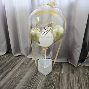 Ballon Geschenk mit Schokoladen und Trockenblumen/Personalisierte Balloons/Hochzeitsgeschenk/Happy Valentinstag/Geburtstagsgeschenk image 5