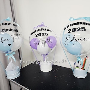 Schulkind Ballon/Geschenk zur Einschulung/Schulkind Geschenk/Geschenkbox zum ersten Schultag/Endlich Schulkind Ballon/Schultüte Einschulung image 3