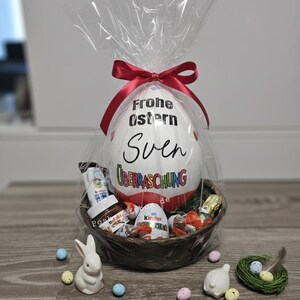 XXL Überraschungsei im Osternest/Ostereier Personalisiert,mit Füllung/Eiersuche Ostern/Osternest /Ü-ei /Osterkörbchen/Riesen Ostereier zdjęcie 2