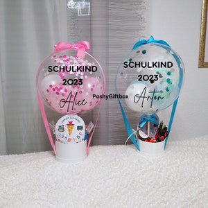 Schulkind Ballon/Geschenk zur Einschulung/Schulkind Geschenk/Geschenkbox zum ersten Schultag/Endlich Schulkind Ballon/Schultüte Einschulung