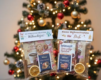 Kleine Geschenktüten/Kleine Weihnachtstüte/Weihnachten to go/Wohlfühlgeschenk Winterzeiten/Weihnachtsgeschenk /Adventsgeschenk/ 2 Varianten