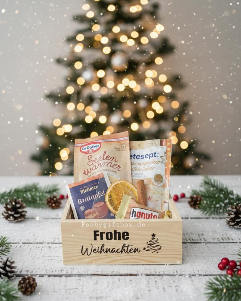 Geschenkkörbchen/Kleines Geschenk/Holz Geschenkkorb/Kleine Auszeit/Holzkorb/Kleines Dankeschön/ Wellness/Präsentkorb/Wellness Frauen image 4