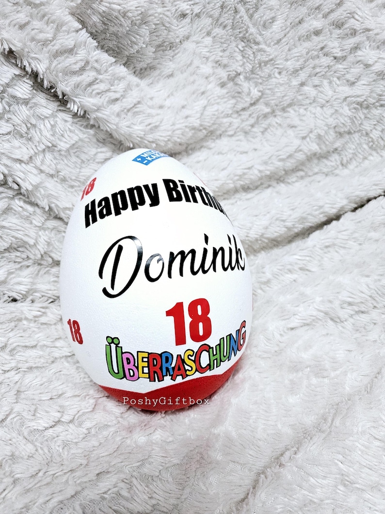 Personalisiertes XXL Überraschungsei/XXL Überraschungsei/Überraschungsei XXL/Ü-ei Geburtstag/Muttertagsgeschenk/Weihnachtsgeschenk/9Designs 9