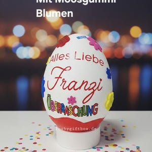 Personalisiertes XXL Überraschungsei/XXL Überraschungsei/Überraschungsei XXL/Ü-ei Geburtstag/Muttertagsgeschenk/Weihnachtsgeschenk/9Designs 10
