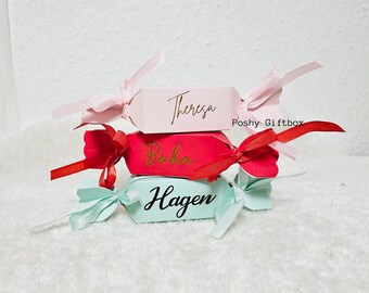 Personalisierte Weihnachts-Leckerei-Box, Party-Dekorationen/Süßigkeiten-Box/Geschenkbox Mit Namen/Pralinenschachtel/Weihnachtsschachtel