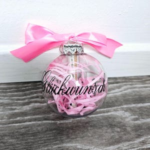 Wunscherfüller/Geldgeschenk Gutschein/Geldgeschenk Geburtstag/Weihnachtskügel personalisiert/Geld verschenken/Geld verpacken/Glückwunsch bild 5