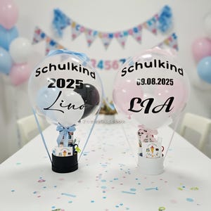 Schulkind Ballon/Geschenk zur Einschulung/Schulkind Geschenk/Geschenkbox zum ersten Schultag/Endlich Schulkind Ballon/Schultüte Einschulung image 1