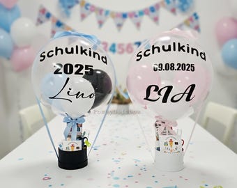 Schulkind Ballon/Geschenk zur Einschulung/Schulkind Geschenk/Geschenkbox zum ersten Schultag/Endlich Schulkind Ballon/Schultüte Einschulung