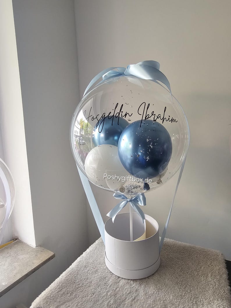 Geburtstagsgeschenk/Hochzeitstag Geschenk/Ballongeschenk /Geschenk Frauen/Männer/Ballon personalisiert/Verlobungsgeschenk/Ballonbox/Ballons image 10