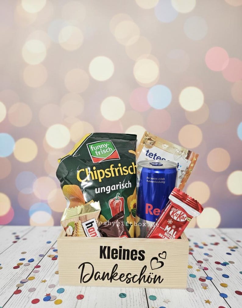 Geschenkkörbchen/Kleines Geschenk/Holz Geschenkkorb/Kleine Auszeit/Holzkorb/Kleines Dankeschön/Abschied Geschenk/Männer Wellness/Präsentkorb image 7