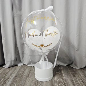 Ballongeschenk HOCHZEIT/Geschenk zum Hochzeitstag/Verlobungsgeschenk/Just Married/Hochzeitsgeschenk/Ballongrüß /Geldgeschenk Hochzeit image 2