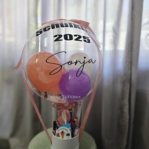 Schulkind Ballon/Geschenk zur Einschulung/Schulkind Geschenk/Geschenkbox zum ersten Schultag/Endlich Schulkind Ballon/Schultüte Einschulung image 6