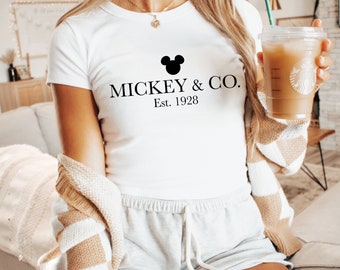 Mickey & Co 1928 Disney Shirt Sweatshirt Mickey Baby Tee Family Vacation Shirt Disney Trip Classic Vintage Disney Shirt Magical Vacation Tee
