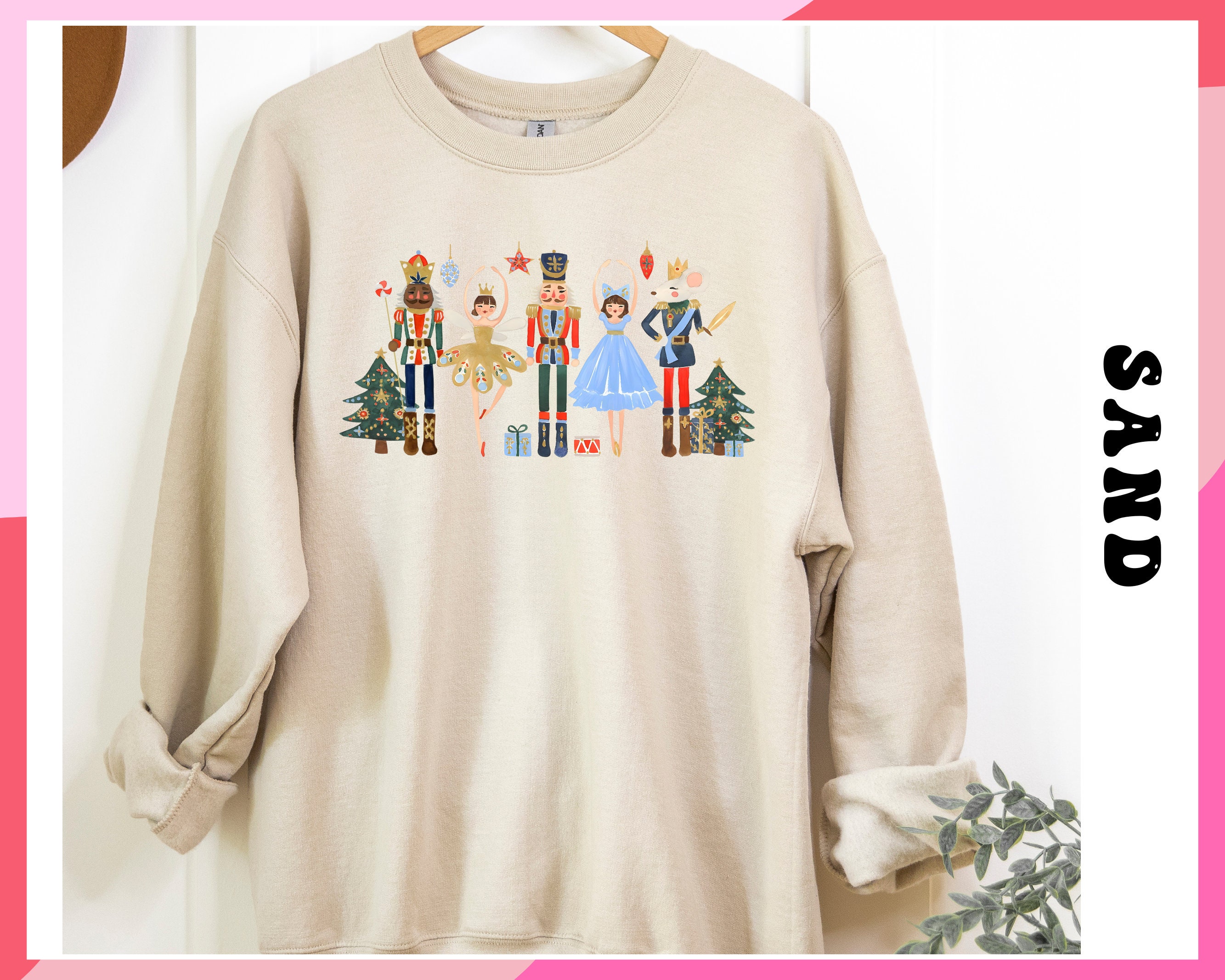 Christmas Sequin Nutcracker Dropped Shoulder Sweatshirt main image 1