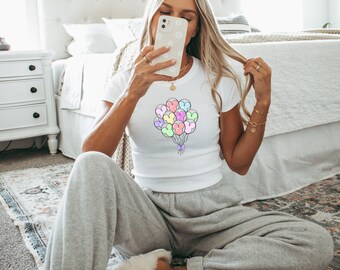 Happiest Place on Earth Disney Shirt Mickey Balloon Sweatshirt Cute Baby Tee Family Vacation Shirt Disney Trip Matching Shirts Magical Trip