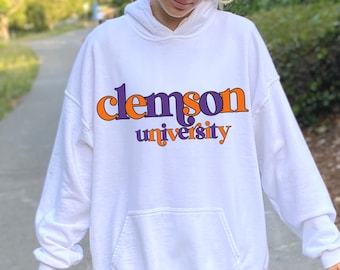 CUSTOM College Sweatshirt Crop Top Hoodie Game Day Tailgate Outfit Ohio Alabama Missouri Clemson Delaware Indiana Any School Sweatshirt