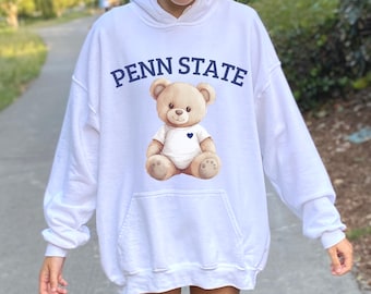 CUSTOM College Sweatshirt College Merch Crop Top Hoodie Game Day College Apparel Tailgate Bed Party College Acceptance Gift ANY SCHOOL