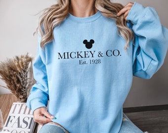 Mickey & Co 1928 Disney Shirt Sweatshirt Mickey Baby Tee Family Vacation Shirt Disney Trip Classic Vintage Disney Shirt Magical Vacation Tee