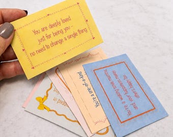 Kids and Preteens Daily Lunchbox Affirmation Notes- Encouragement Backpack Notes- 100 Cards Printed with Case.