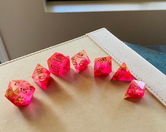Dados DnD personalizados (D4, D6, D8, D10, D12, D20)