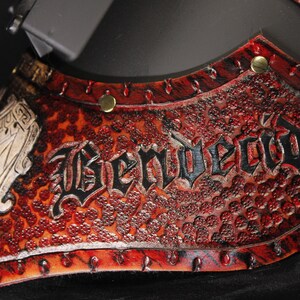 Lasmasker, lasmuts, #customleathermask, laskap, suikerschep, sugarscoopweldingmask, lassen, gelaatsscherm, leren lasmasker afbeelding 8