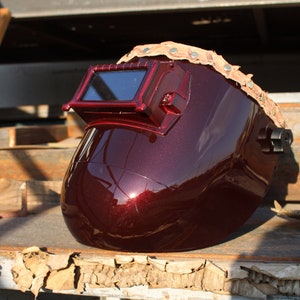 Pipeliner welding hood , #customleathermask ,weldinghood  ,sugarscoop ,sugarscoopweldingmask ,welding ,faceshield, leather welding mask,