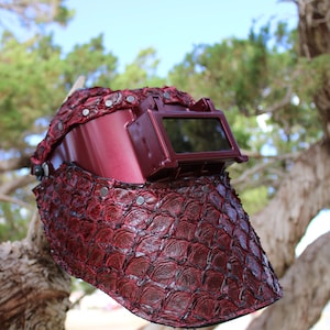 Welding mask, weldingmask , #customleathermask ,weldinghood  ,sugarscoop ,sugarscoopweldingmask ,welding ,faceshield, leather welding mask,