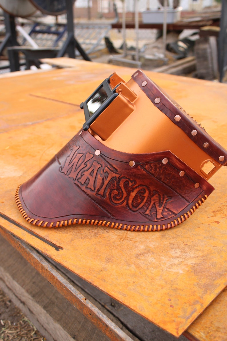 Fibermetal Welding Hood Sugarscoop Leather Welding Hood Etsy