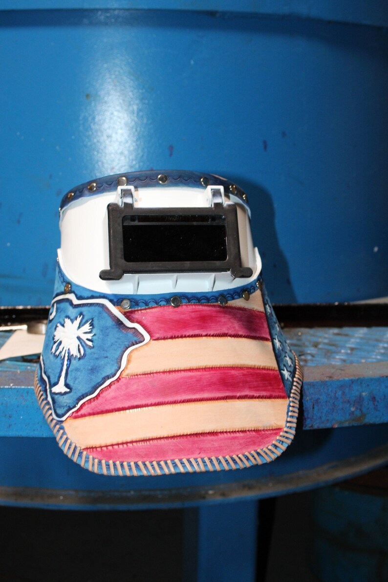 Fibermetal Welding Hood customleathermask weldinghood Etsy