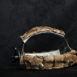 PIRARUCU Welding mask #weldingmask #leatherweldingmask #customleathermask welding hood sugarscoop leather welding mask image 13