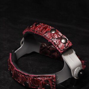 PIRARUCU Welding mask #weldingmask #leatherweldingmask #customleathermask welding hood sugarscoop leather welding mask image 8