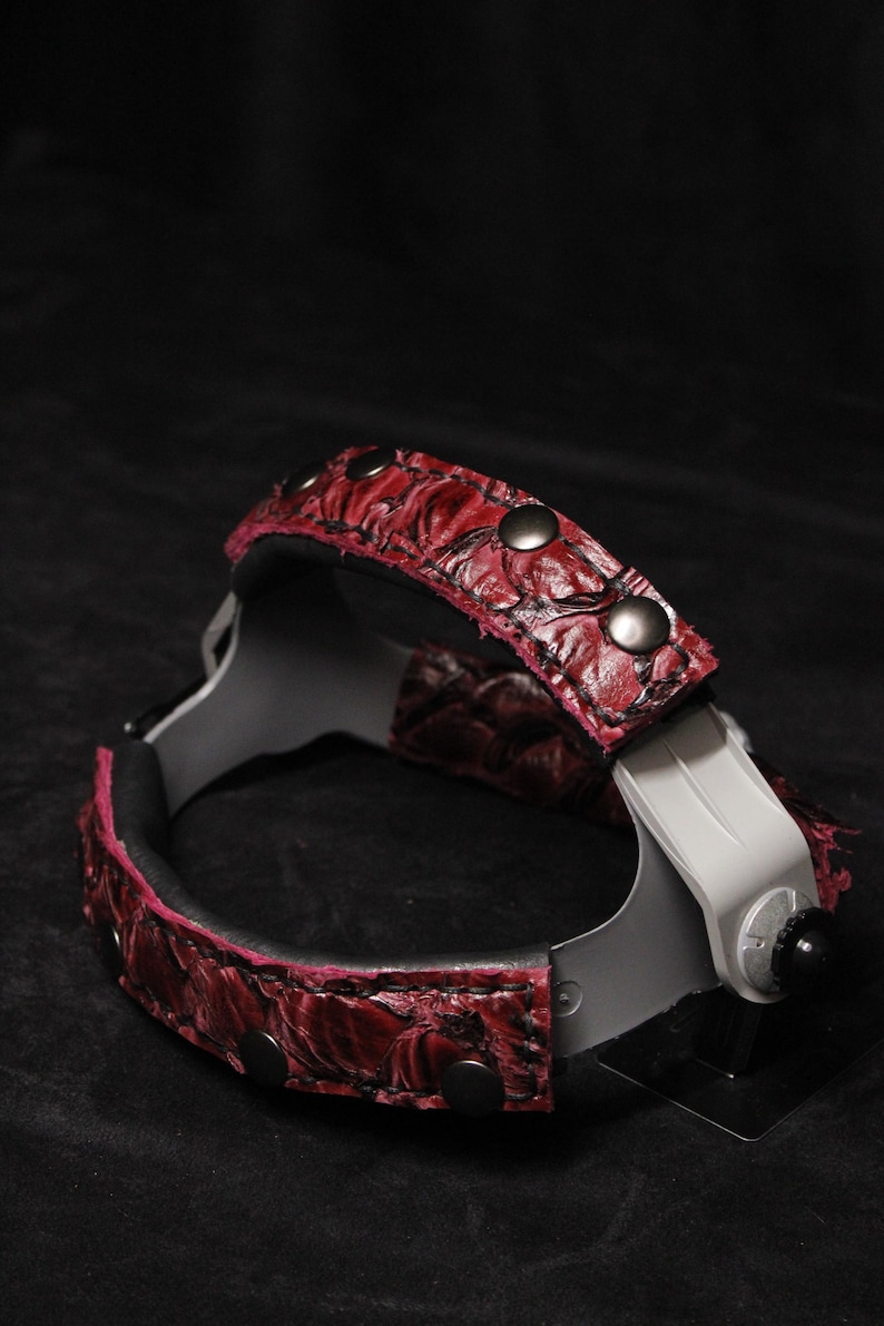 PIRARUCU Welding mask #weldingmask #leatherweldingmask #customleathermask welding hood sugarscoop leather welding mask image 8