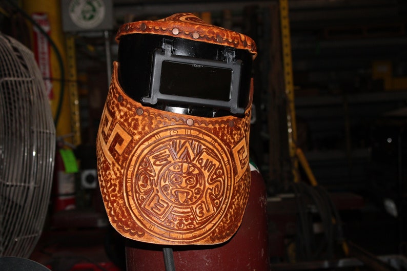 Welding mask,welding hat, #customleathermask ,weldinghood  ,sugarscoop ,sugarscoopweldingmask ,welding ,faceshield, leather welding mask
