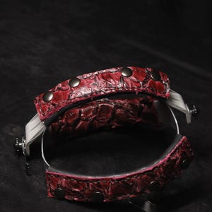 PIRARUCU Welding mask #weldingmask #leatherweldingmask #customleathermask welding hood sugarscoop leather welding mask image 10