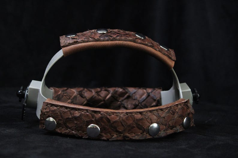 PIRARUCU Welding mask #weldingmask #leatherweldingmask #customleathermask welding hood sugarscoop leather welding mask image 11