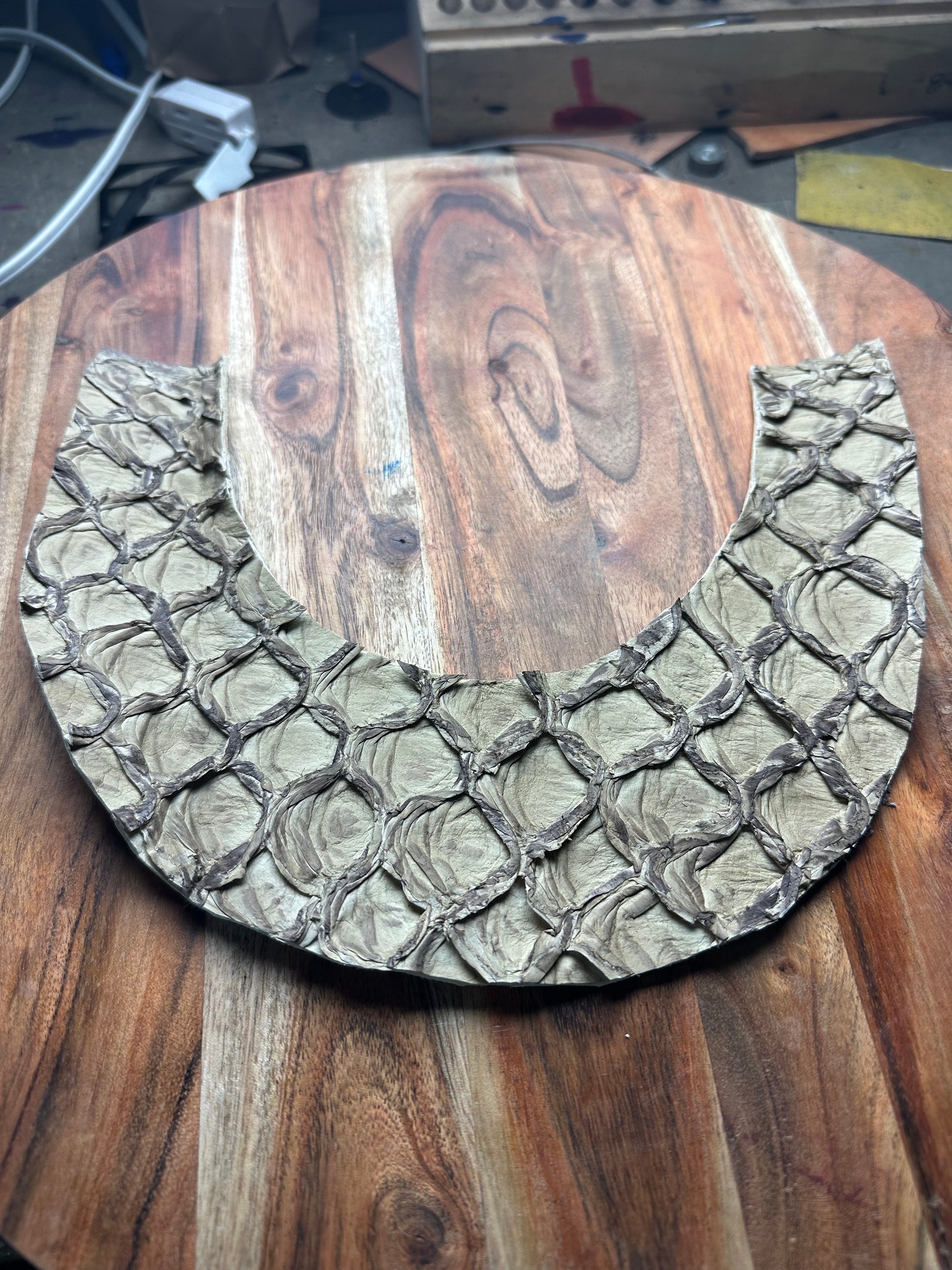 PIRARUCU Welding mask #weldingmask #leatherweldingmask #customleathermask welding hood sugarscoop leather welding mask