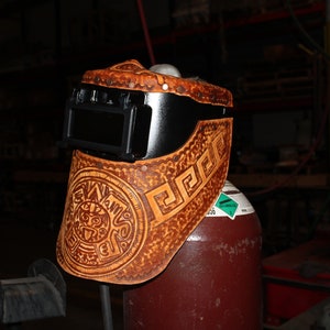 Welding mask,welding hat, #customleathermask ,weldinghood  ,sugarscoop ,sugarscoopweldingmask ,welding ,faceshield, leather welding mask