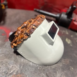 Maska spawalnicza, maska spawalnicza, #customleathermask,spawalniczykaptur,sugarscoop,sugarscoopspawalniczamaska,spawanie,przyłbica,skórzana maska spawalnicza,