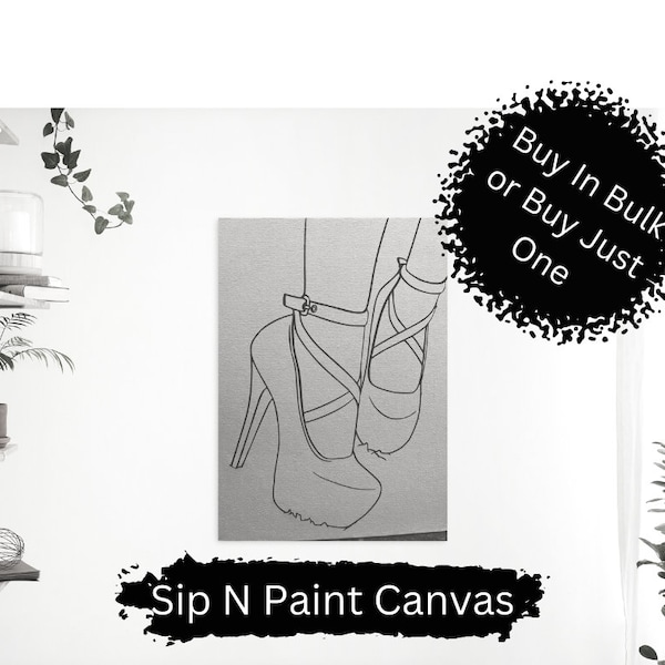 Pre Drawn Canvas Bulk Etsy