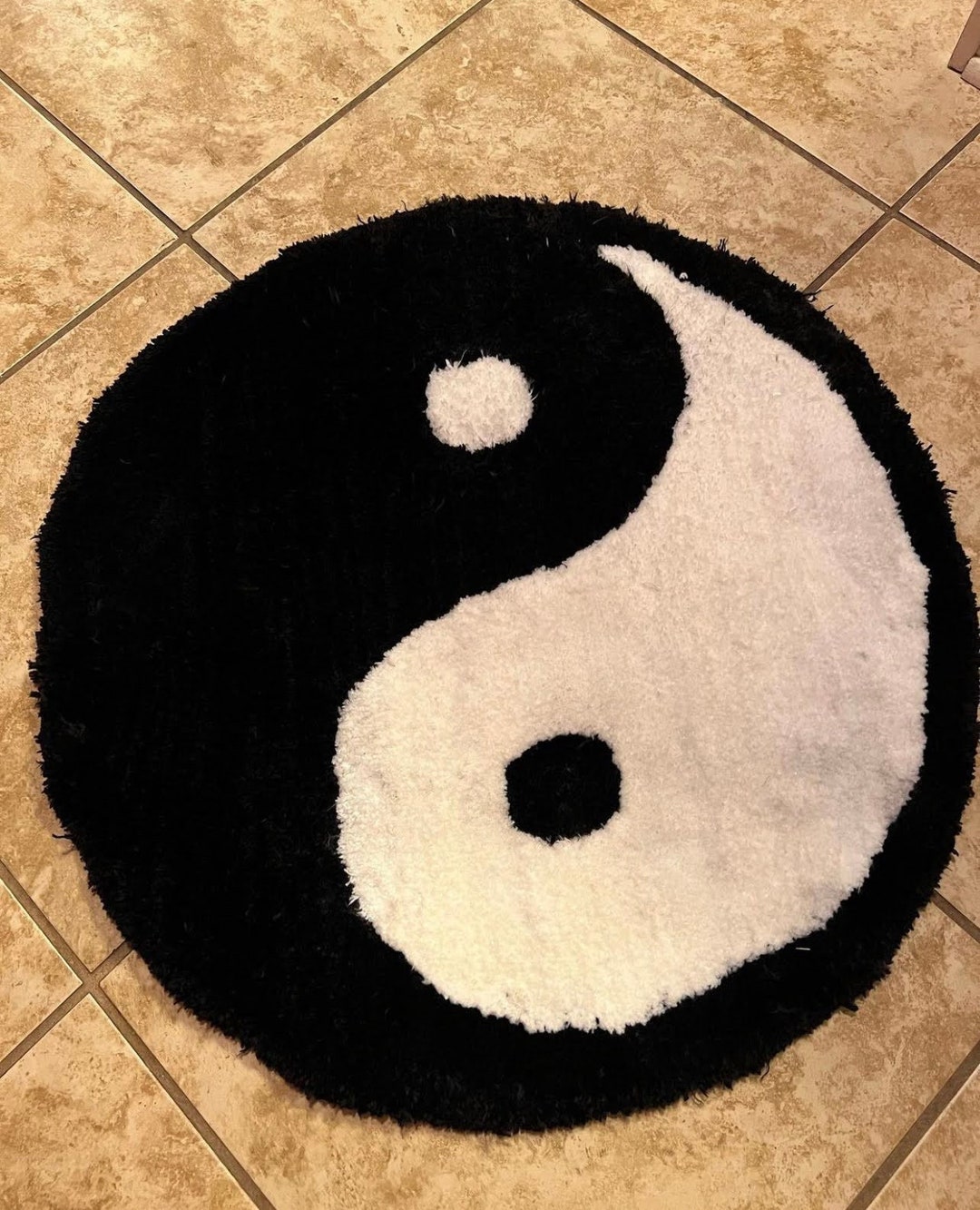 Tufted Yin and Yang Rug, Accent Rug for Indoor Use. - Etsy