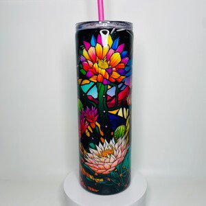 Stained Glass Desert Night Tumbler 20oz