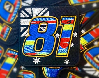 2024 Oscar Piastri Driver Number Patch - 3"x3"