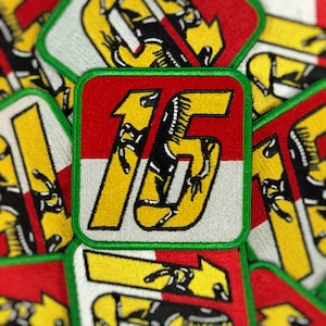 2022 Charles Leclerc Fahrernummer Patch - 3 &quot;x3&quot;