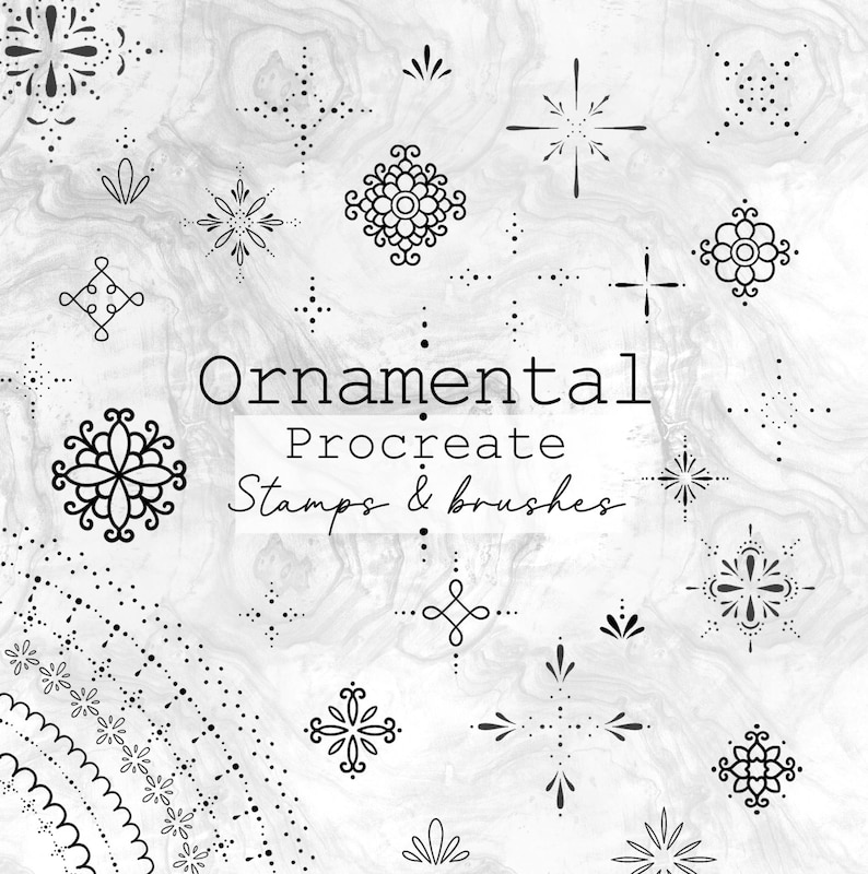 Ornamental Tattoo , Mandala Procreate Brushes and Stamps - Etsy