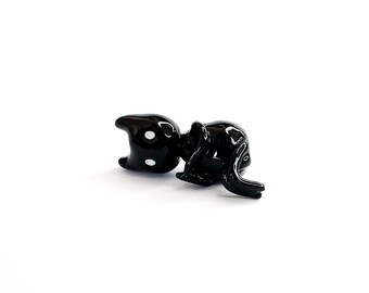 INSOMNIA - polymer clay collectible figurine - emotional black and white figures - comfort decor art - desk dark cute buddies - handmade