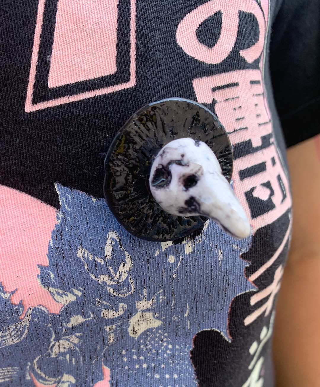 Broche Tête De Mort Halloween En Alliage - Épingle Punk Gothique Pour Vêtements, Sacs, Chapeaux Et Costumes